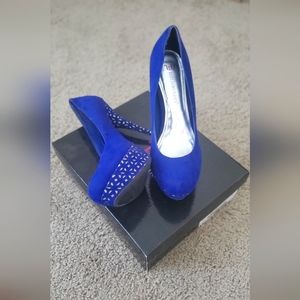 Just Fab 'Aviana' Pumps, Blue, 9